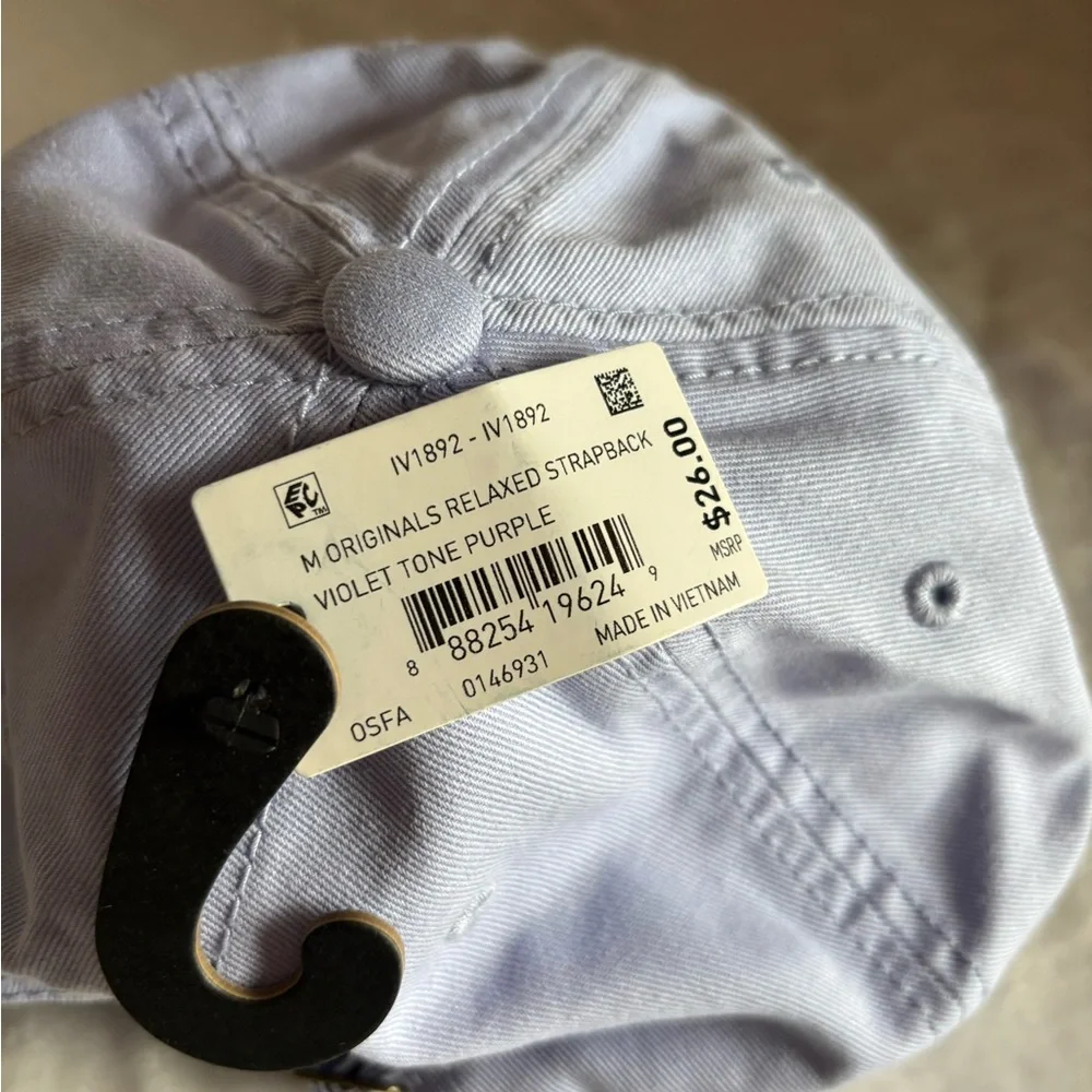 Adidas Adjustable Strapback Cap Casual Everyday Cotton Violet